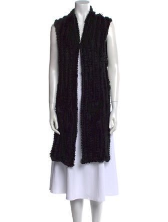 Love Token Fur Open Front Sweater