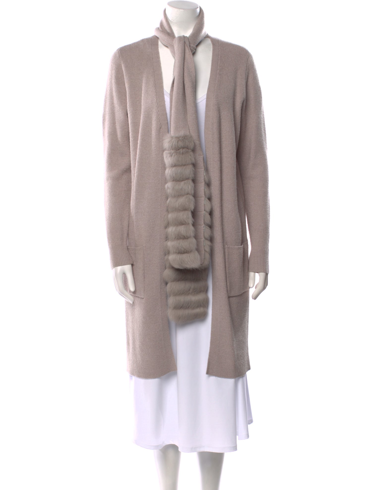 Love Token Striped Open Front Sweater