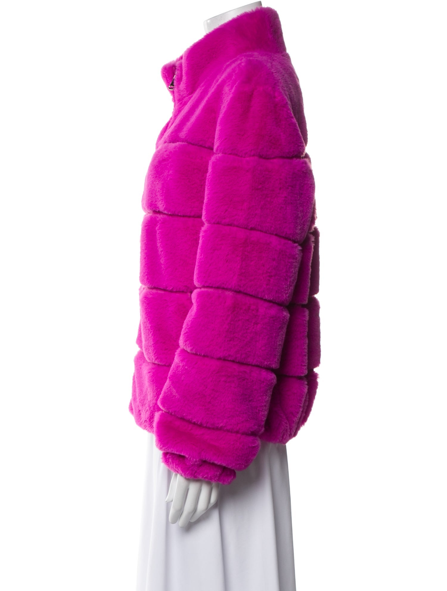 Love Token Faux Fur Faux Fur Jacket