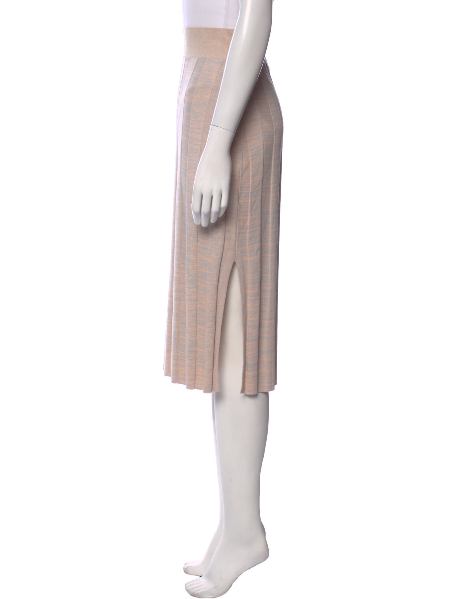 Live The Process Striped Knee-Length Skirt