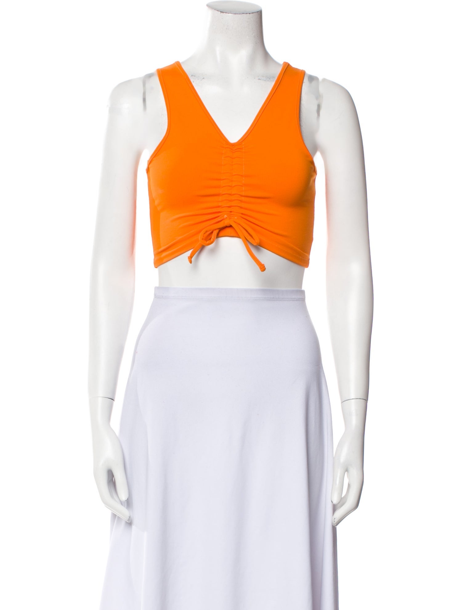 Live The Process V-Neck Sleeveless Crop Top