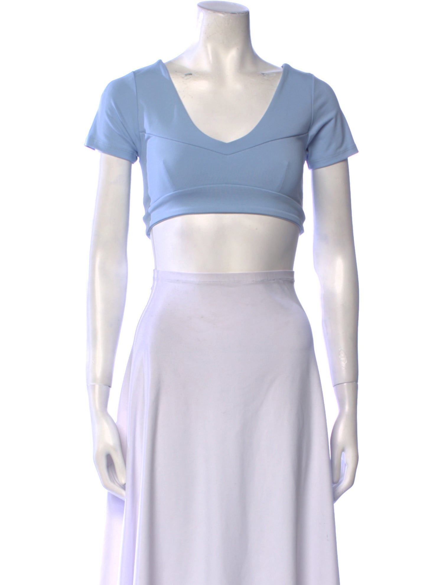 Live The Process V-Neck Short Sleeve Crop Top