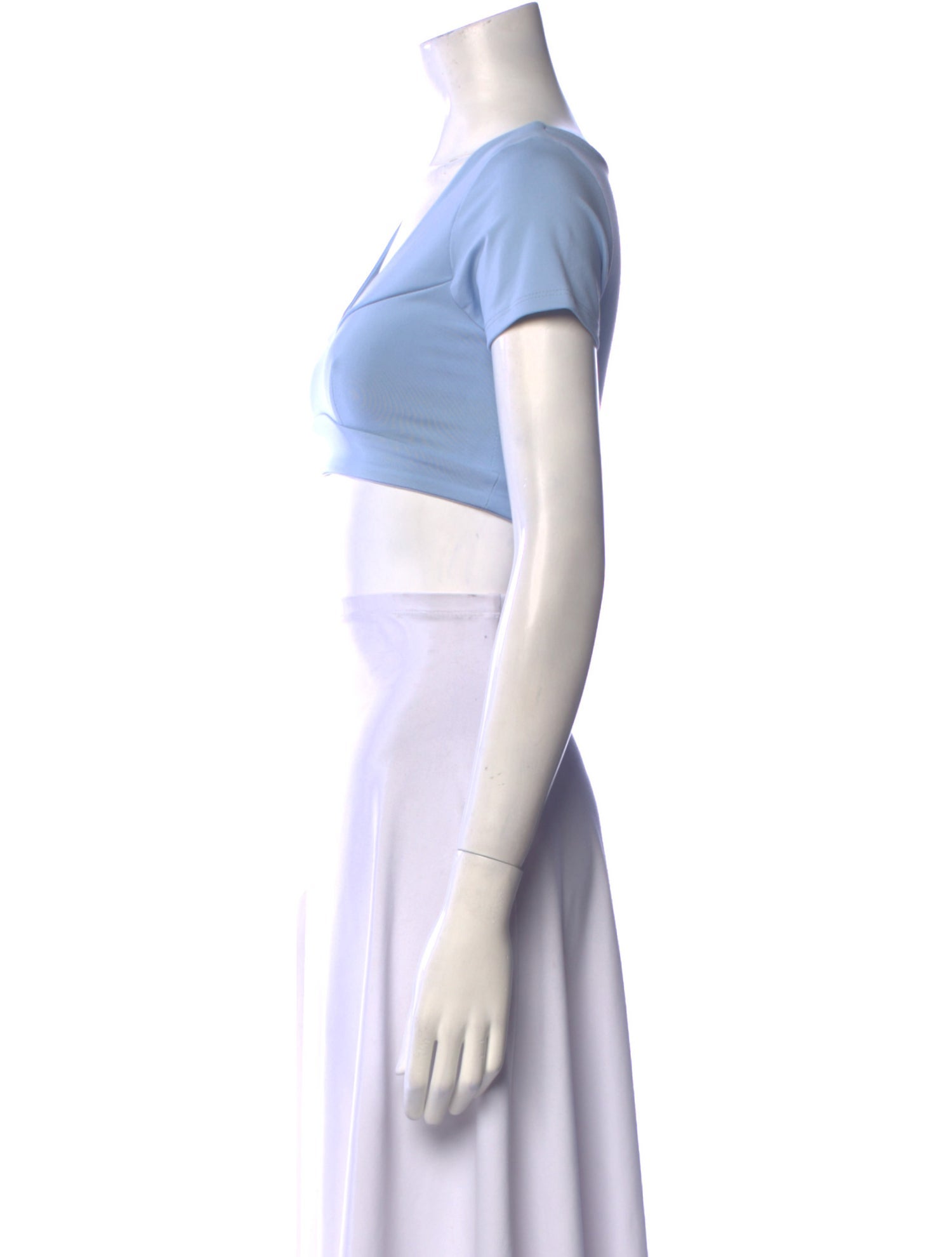 Live The Process V-Neck Short Sleeve Crop Top