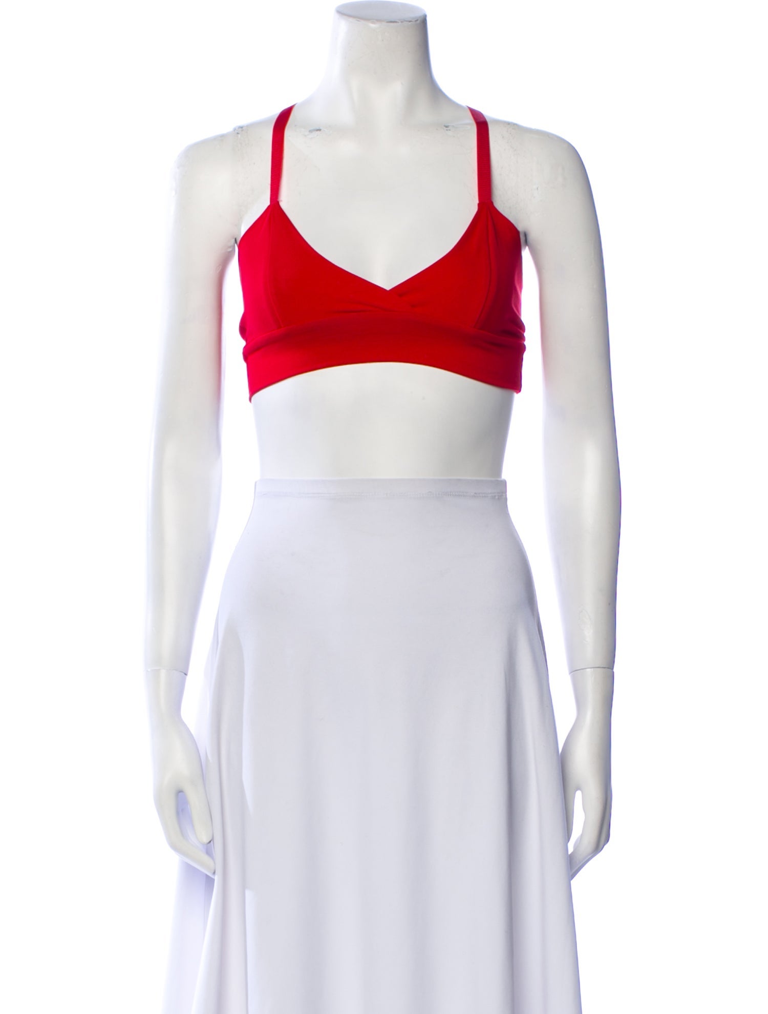 Live The Process V-Neck Sleeveless Crop Top