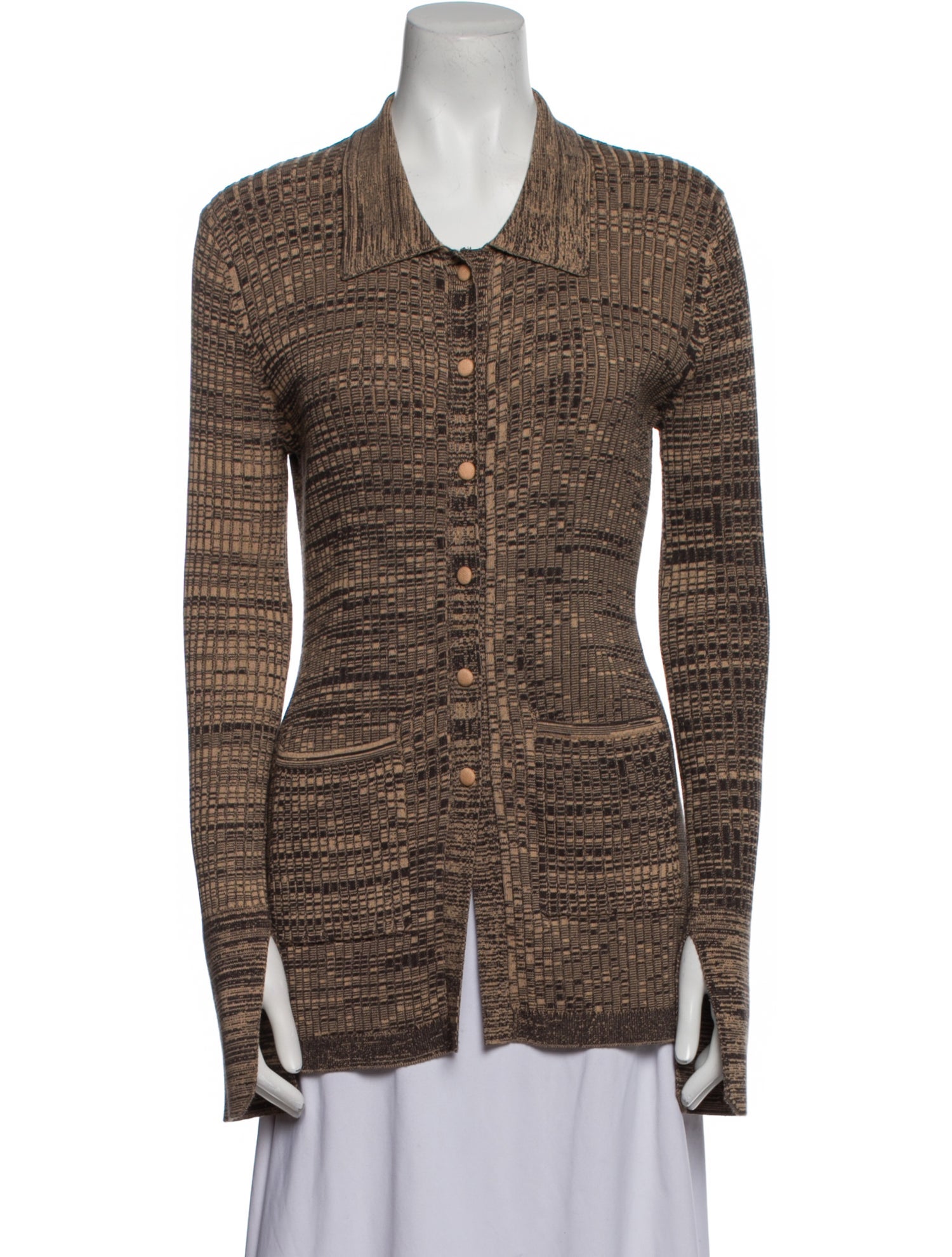 Live The Process Printed Long Sleeve Button-Up Top