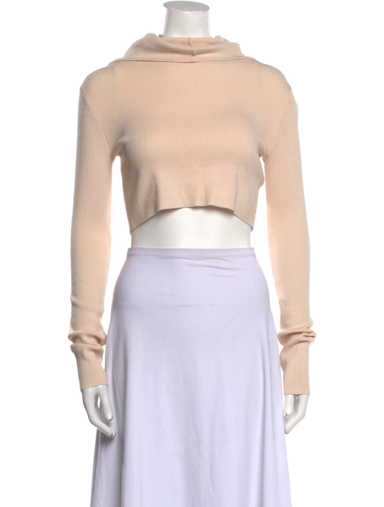 Live The Process Crew Neck Long Sleeve Crop Top