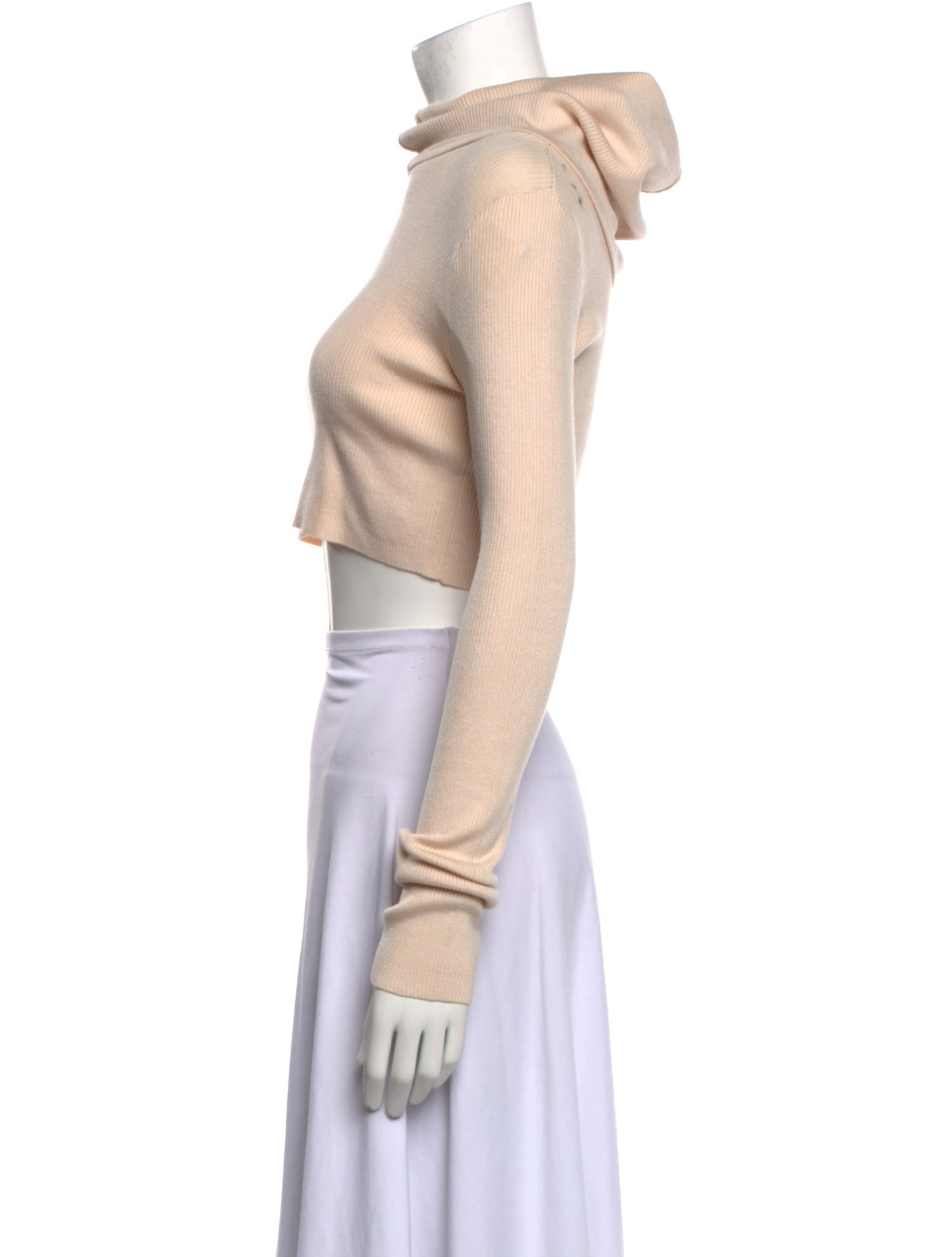 Live The Process Crew Neck Long Sleeve Crop Top