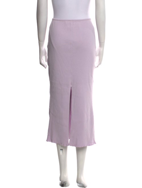 Live The Process Scalloped Accent Midi Length Skirt