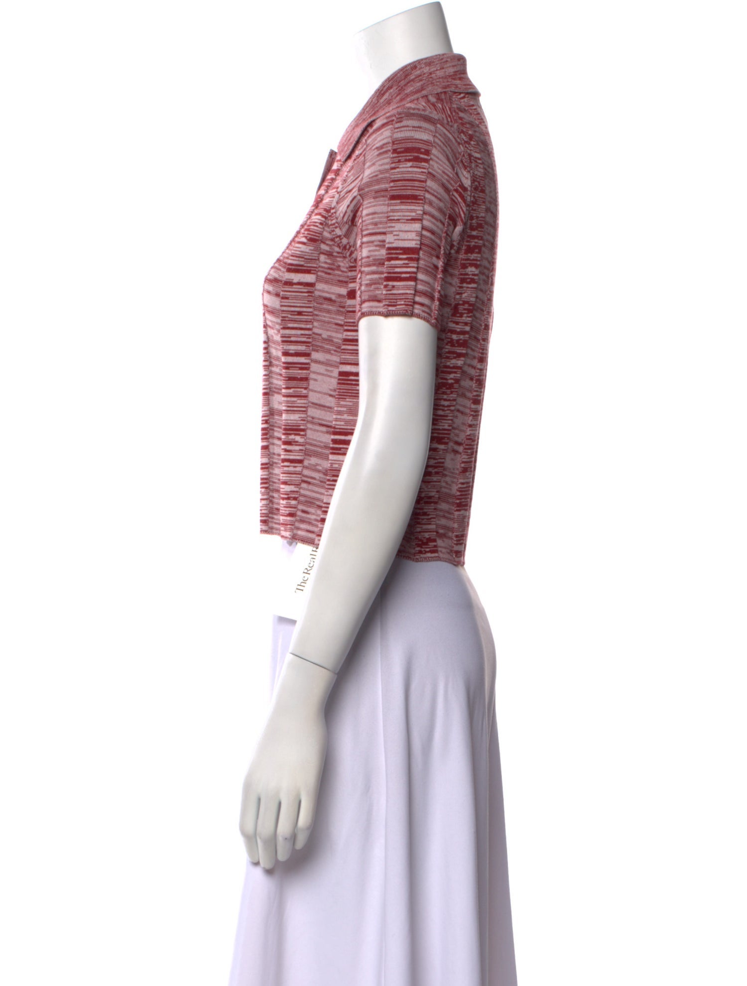 Live The Process Striped Short Sleeve Crop Top