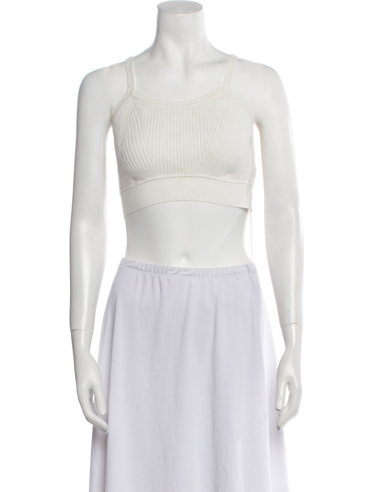 Live The Process Square Neckline Sleeveless Crop Top