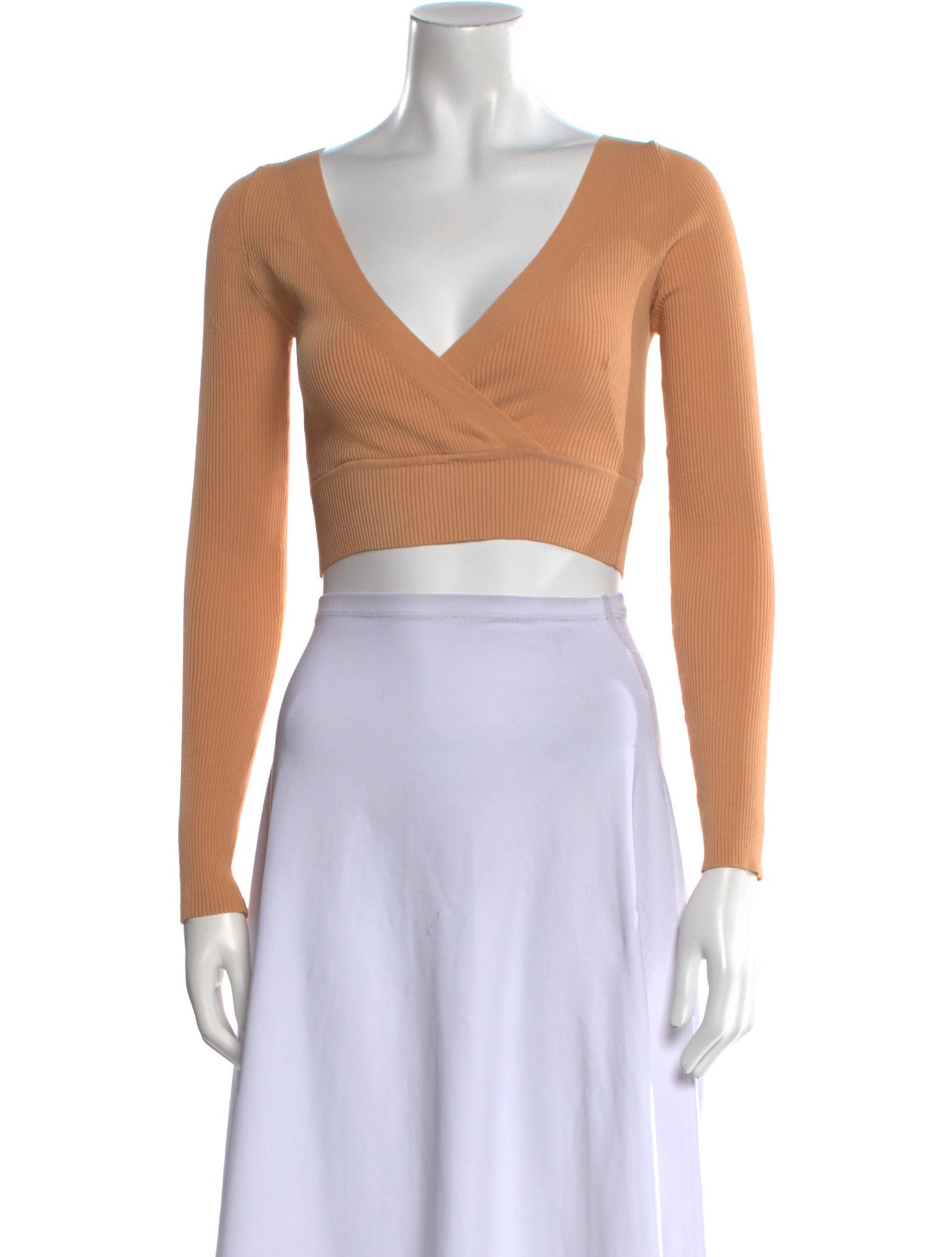 Live The Process V-Neck Long Sleeve Crop Top