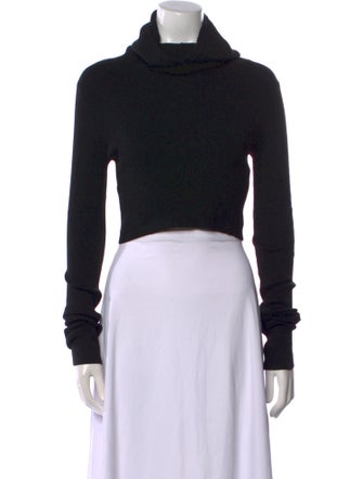 Live The Process Turtleneck Long Sleeve Crop Top