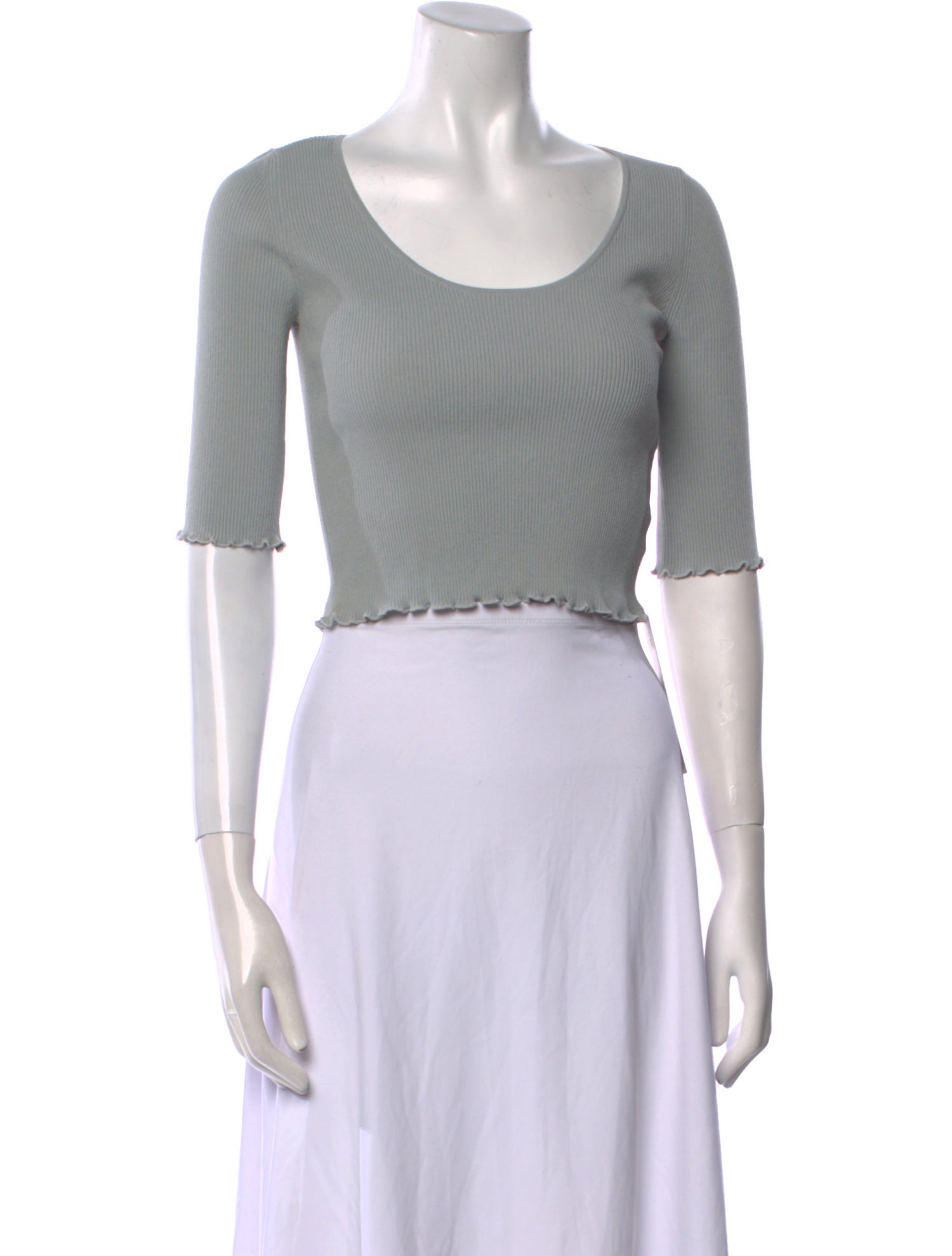 Live The Process Scoop Neck Short Sleeve Crop Top