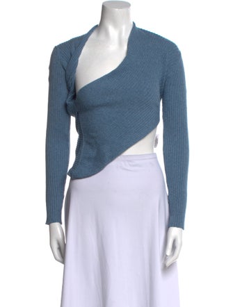 Live The Process Asymmetrical Long Sleeve Crop Top