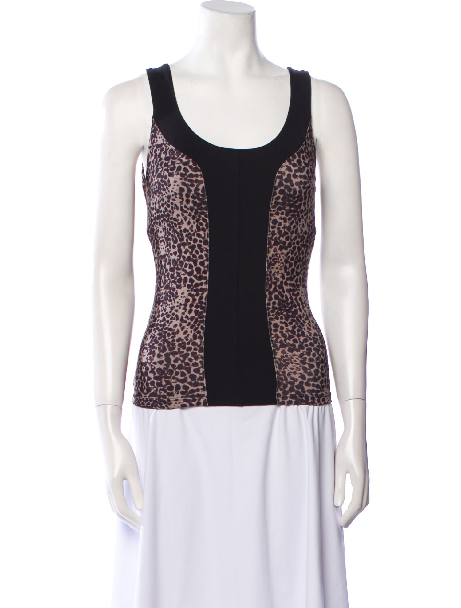 Live The Process Printed Scoop Neck Top