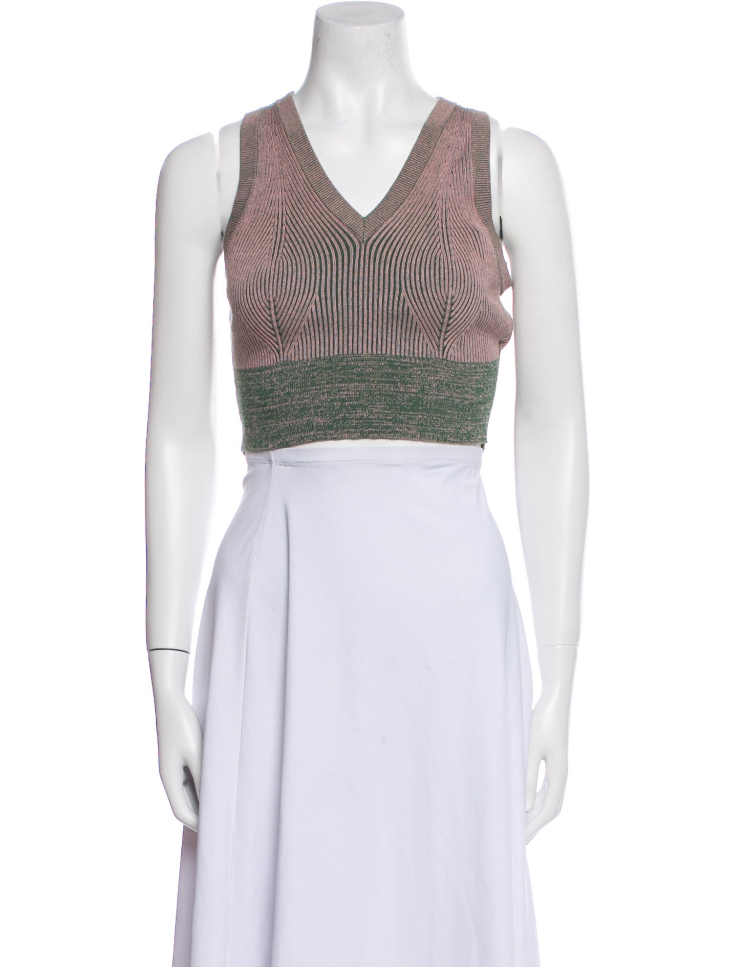 Live The Process Printed V-Neck Crop Top