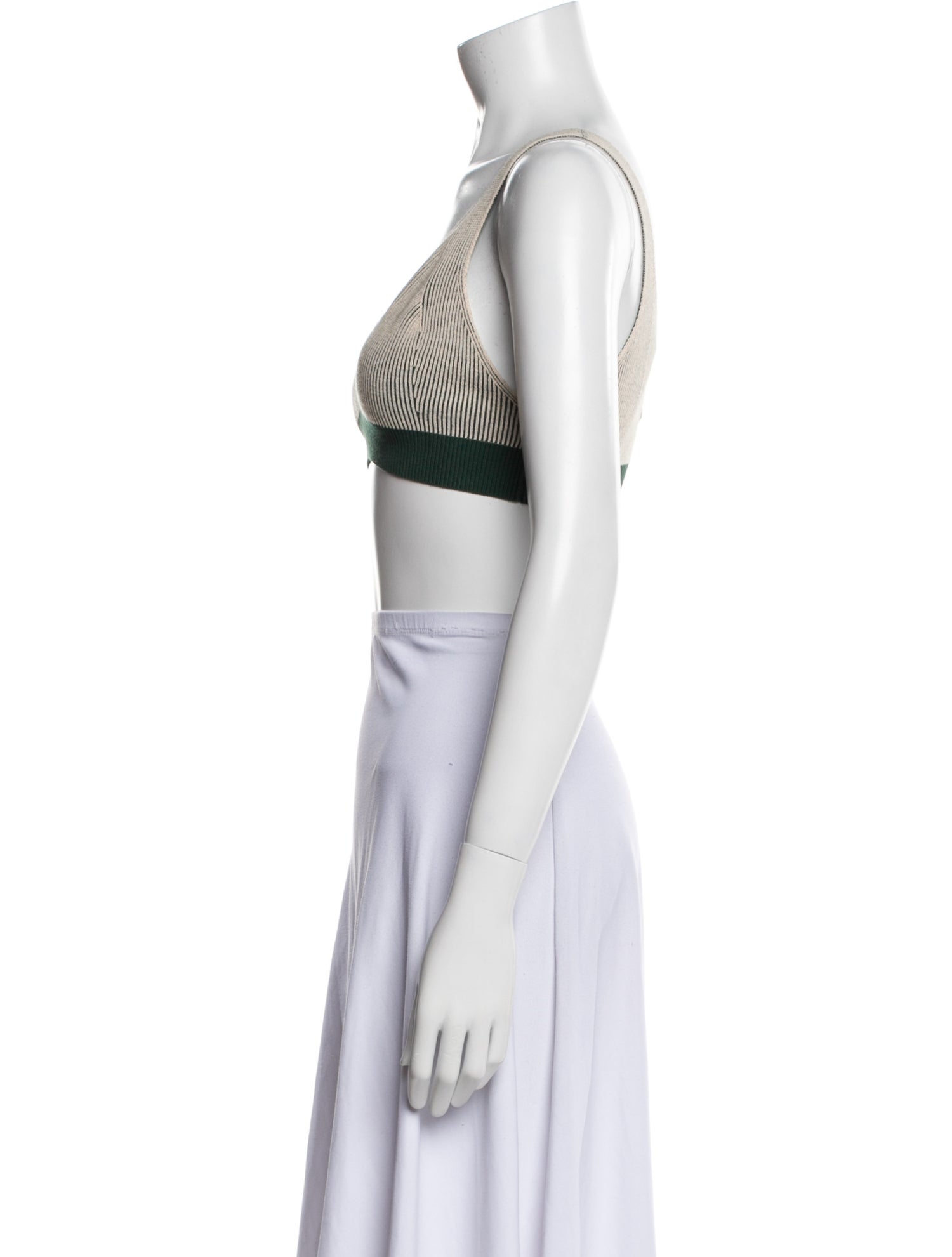 Live The Process V-Neck Sleeveless Crop Top