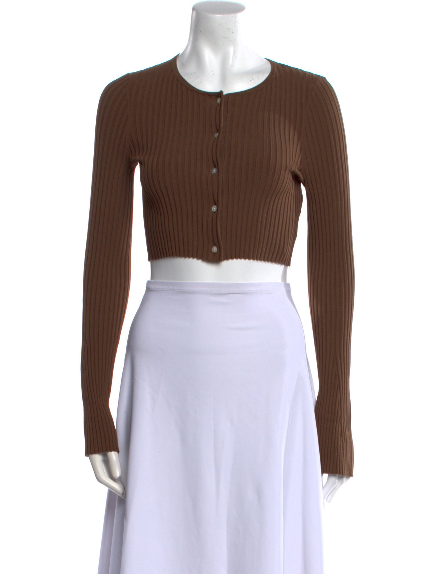 Live The Process Crew Neck Long Sleeve Crop Top