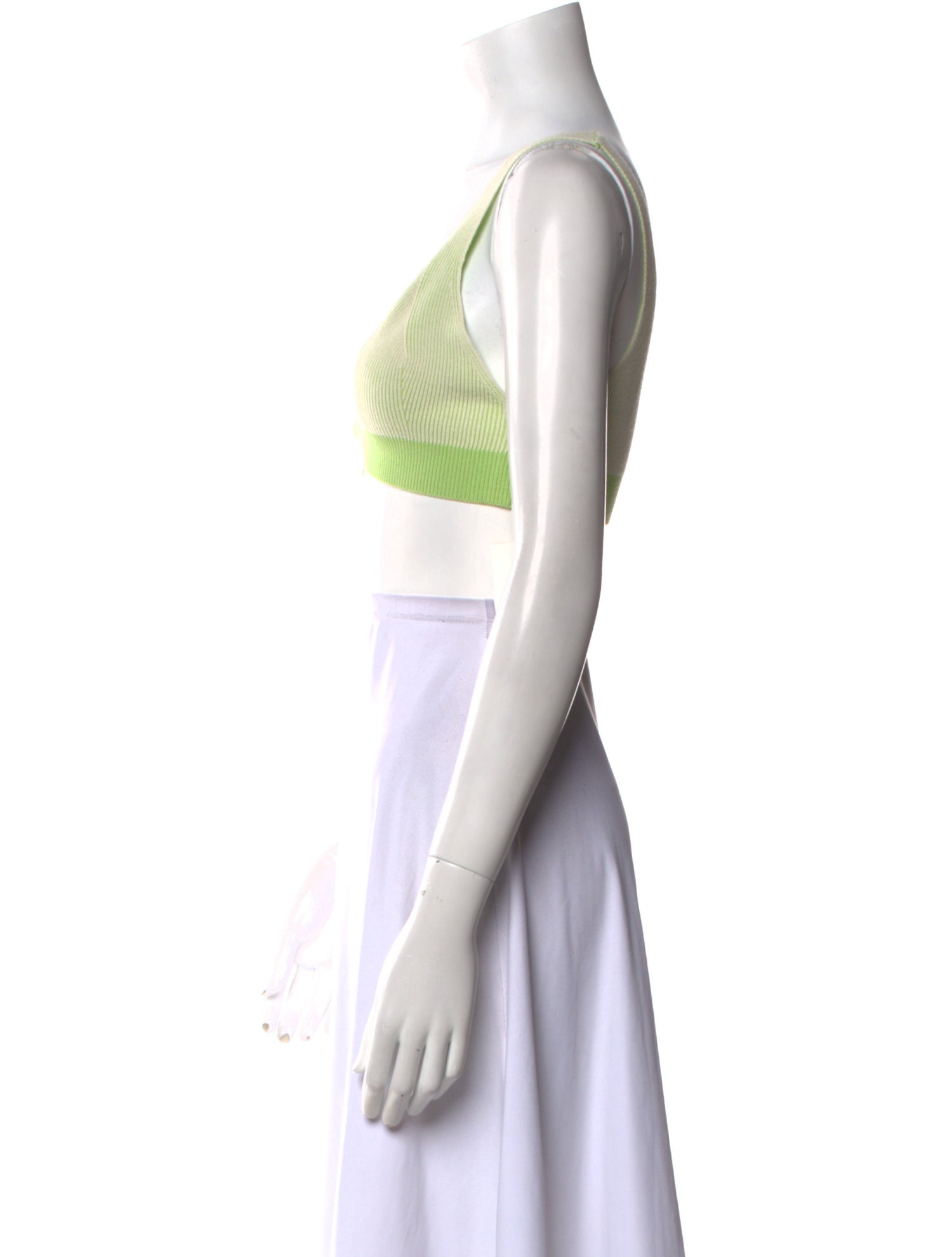 Live The Process V-Neck Sleeveless Crop Top