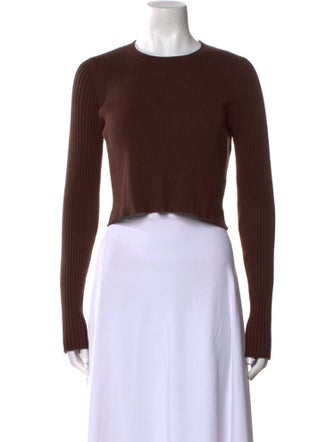 Live The Process Crew Neck Long Sleeve Crop Top