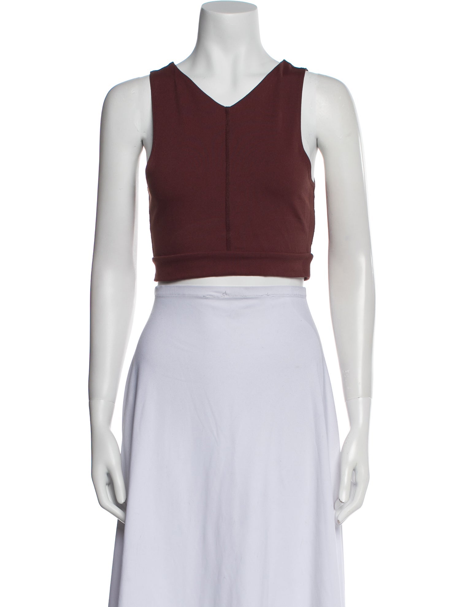 Live The Process V-Neck Sleeveless Crop Top