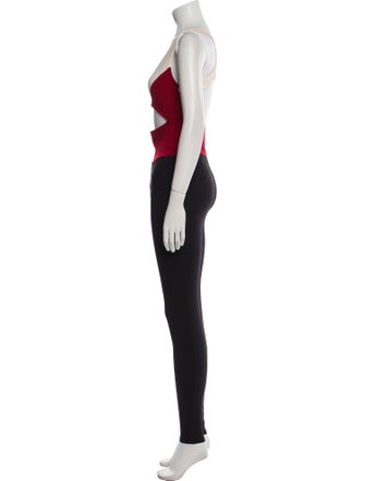 Live The Process Colorblock Pattern Scoop Neck Jumpsuit