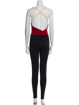 Live The Process Colorblock Pattern Scoop Neck Jumpsuit