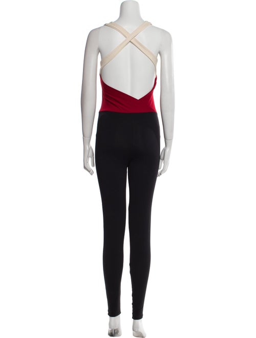 Live The Process Colorblock Pattern Scoop Neck Jumpsuit