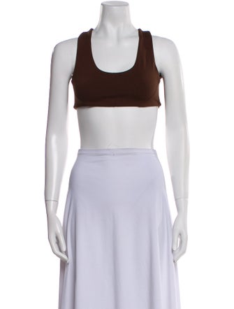 Live The Process Scoop Neck Sleeveless Crop Top