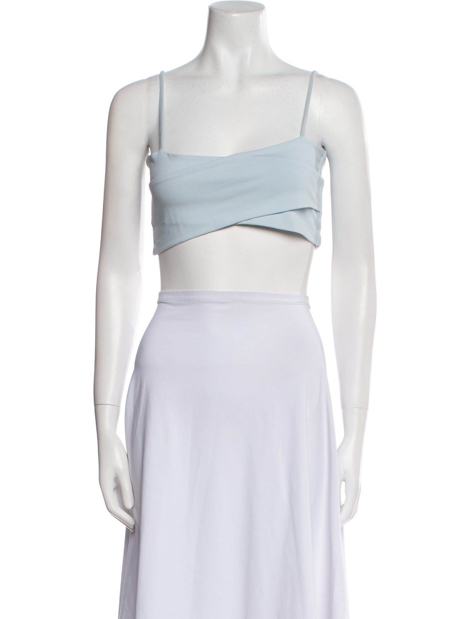 Live The Process Nylon Square Neckline Crop Top