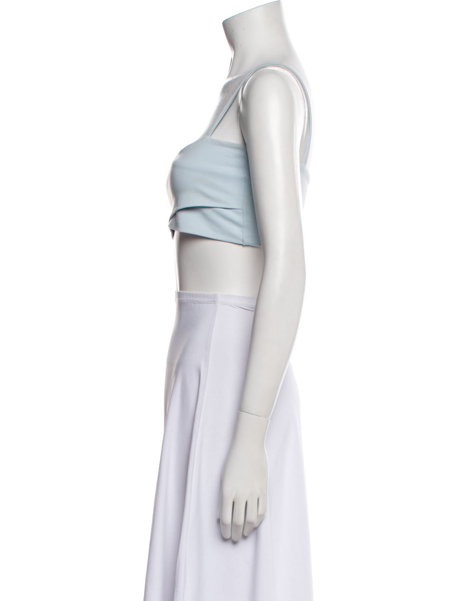 Live The Process Nylon Square Neckline Crop Top