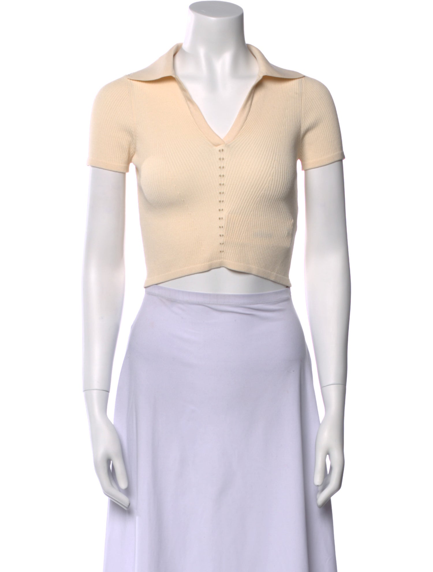 Live The Process V-Neck Short Sleeve Crop Top