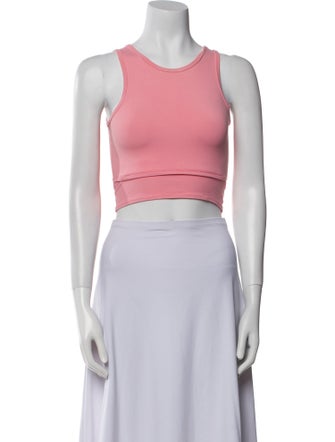 Live The Process Scoop Neck Sleeveless Crop Top