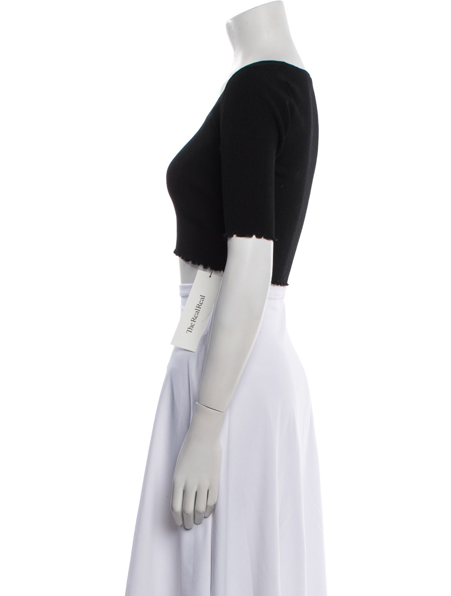 Live The Process Scoop Neck Short Sleeve Crop Top