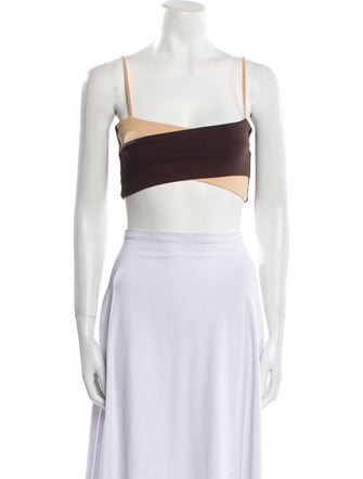 Live The Process Square Neckline Sleeveless Crop Top
