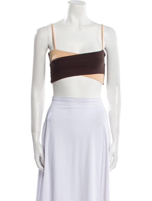 Live The Process Square Neckline Sleeveless Crop Top
