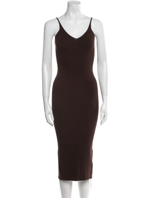 Live The Process V-Neck Midi Length Dress