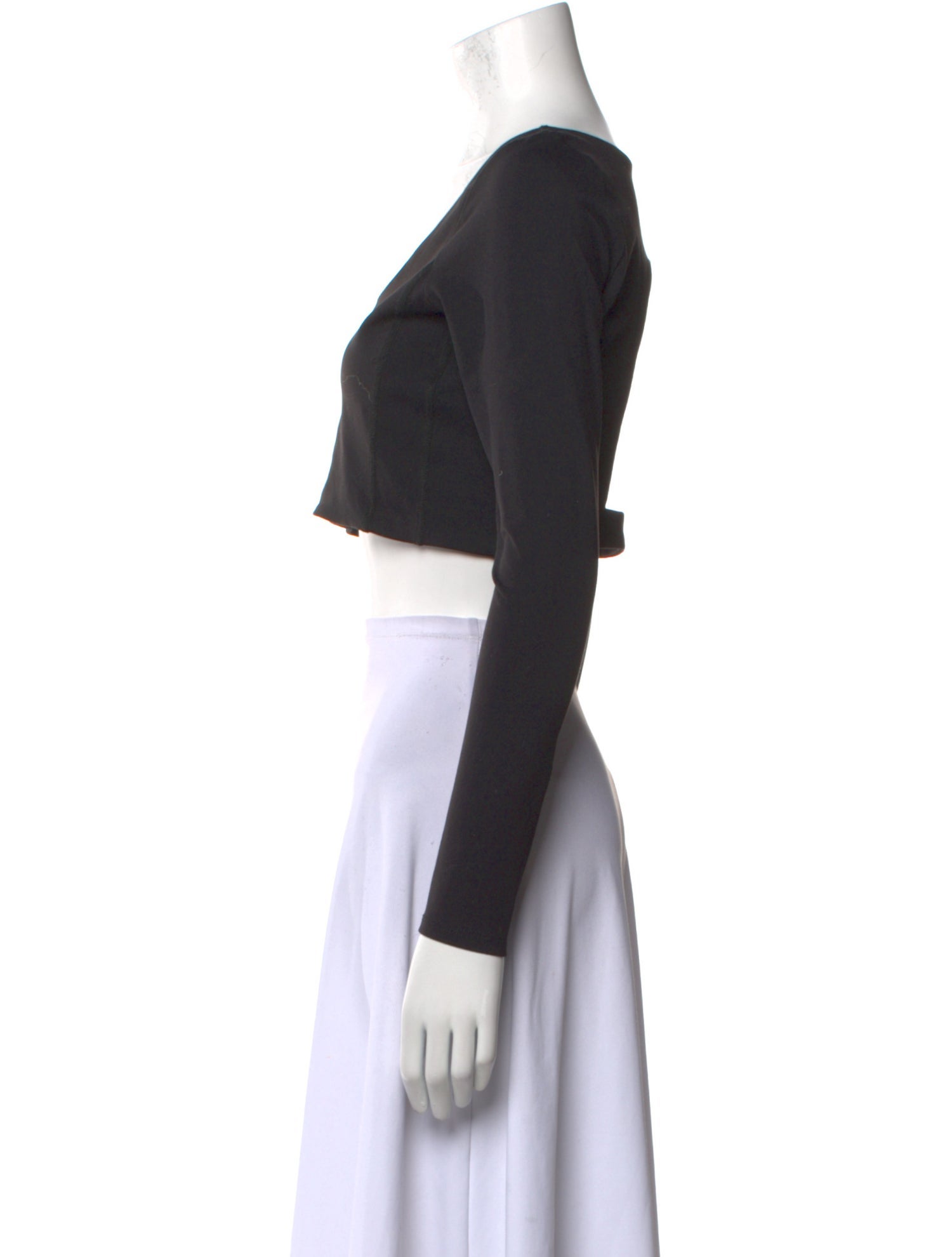 Live The Process Scoop Neck Long Sleeve Crop Top