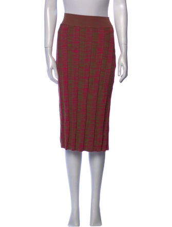 Live The Process Striped Knee-Length Skirt