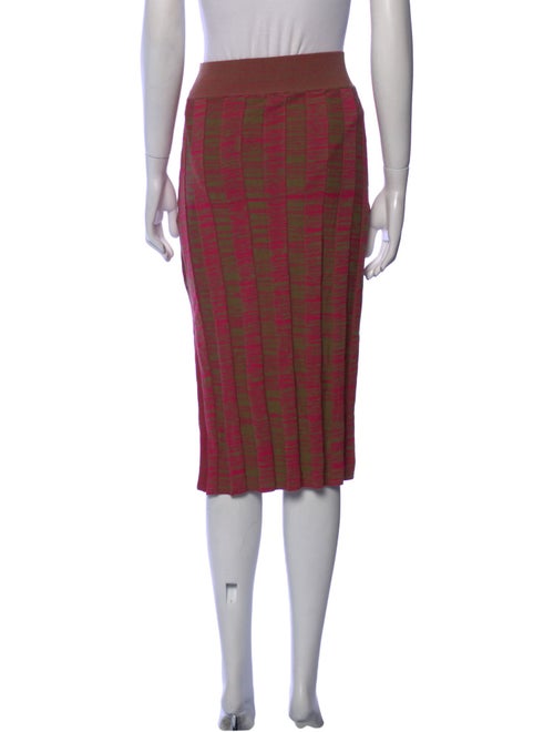 Live The Process Striped Knee-Length Skirt