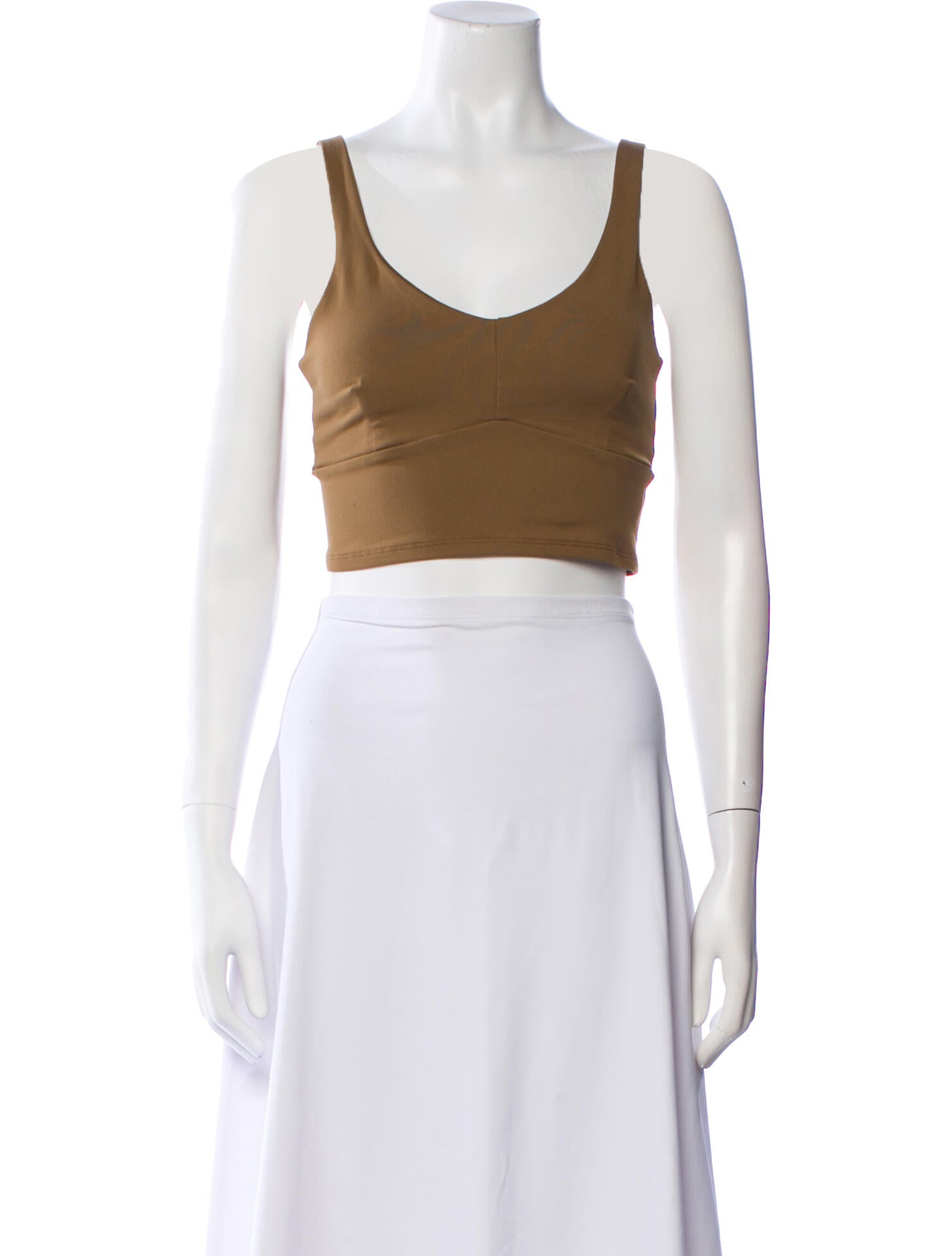 Live The Process Scoop Neck Sleeveless Crop Top