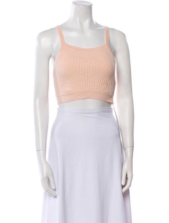 Live The Process Square Neckline Sleeveless Crop Top