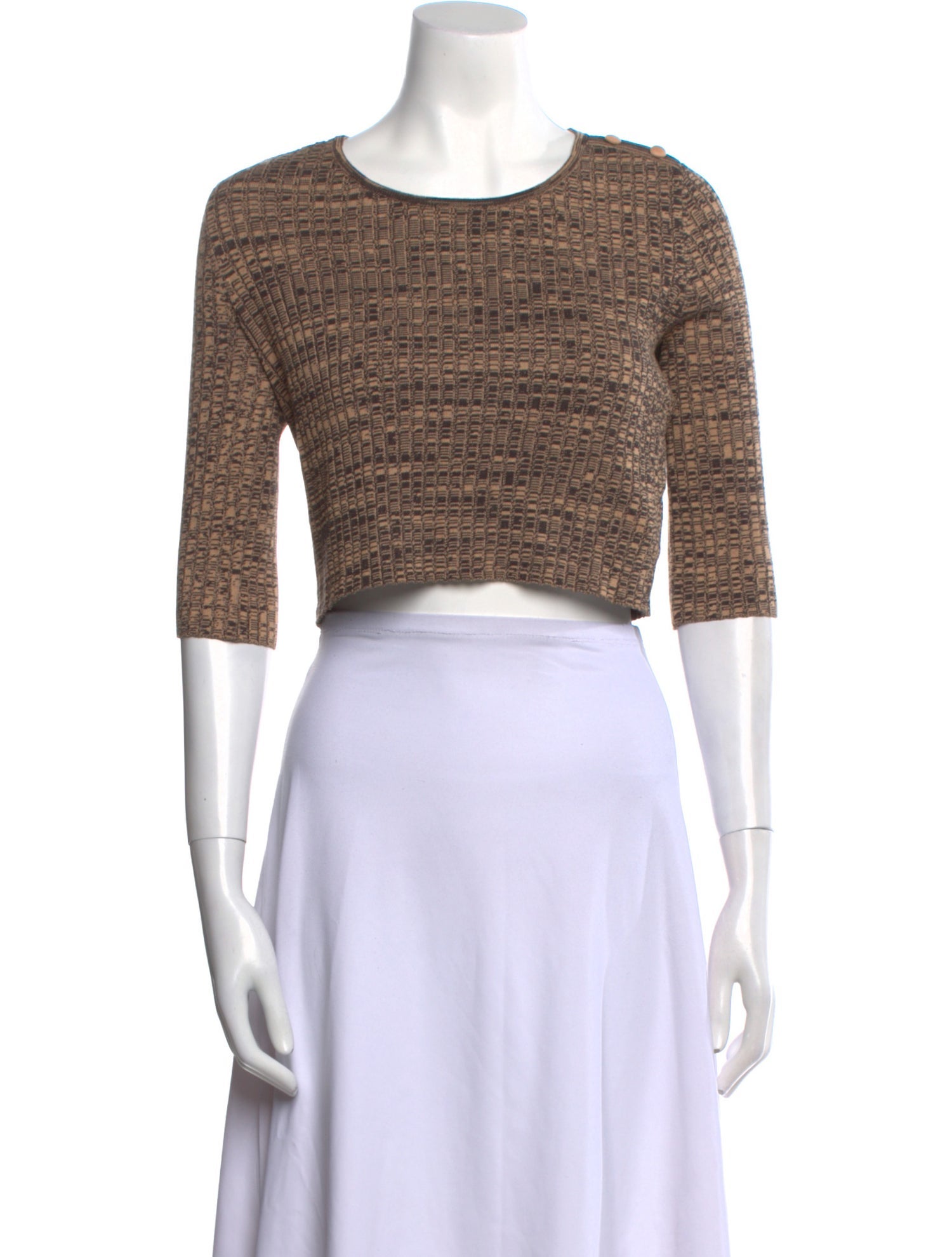 Live The Process Printed Scoop Neck Sweater