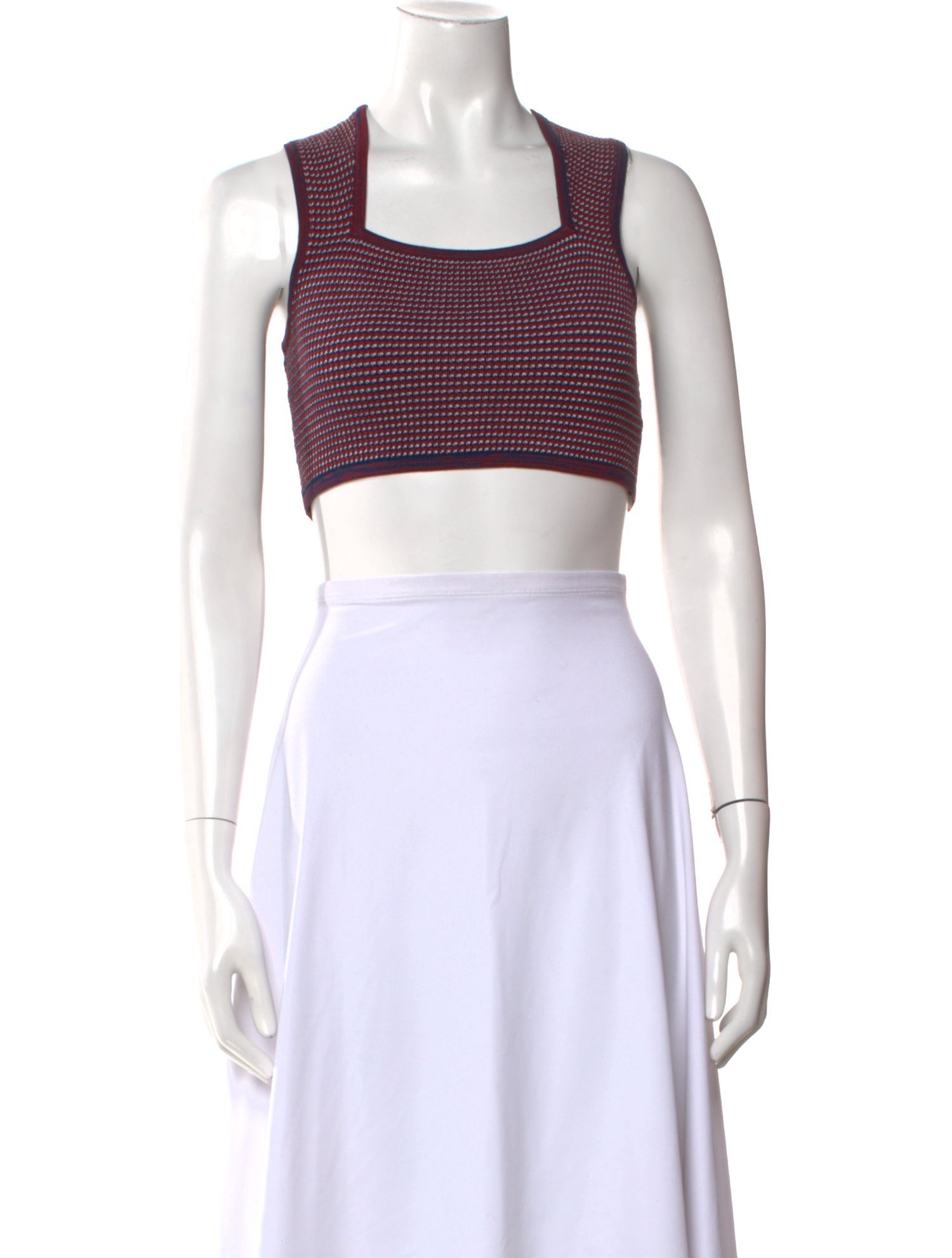 Live The Process Square Neckline Sleeveless Crop Top