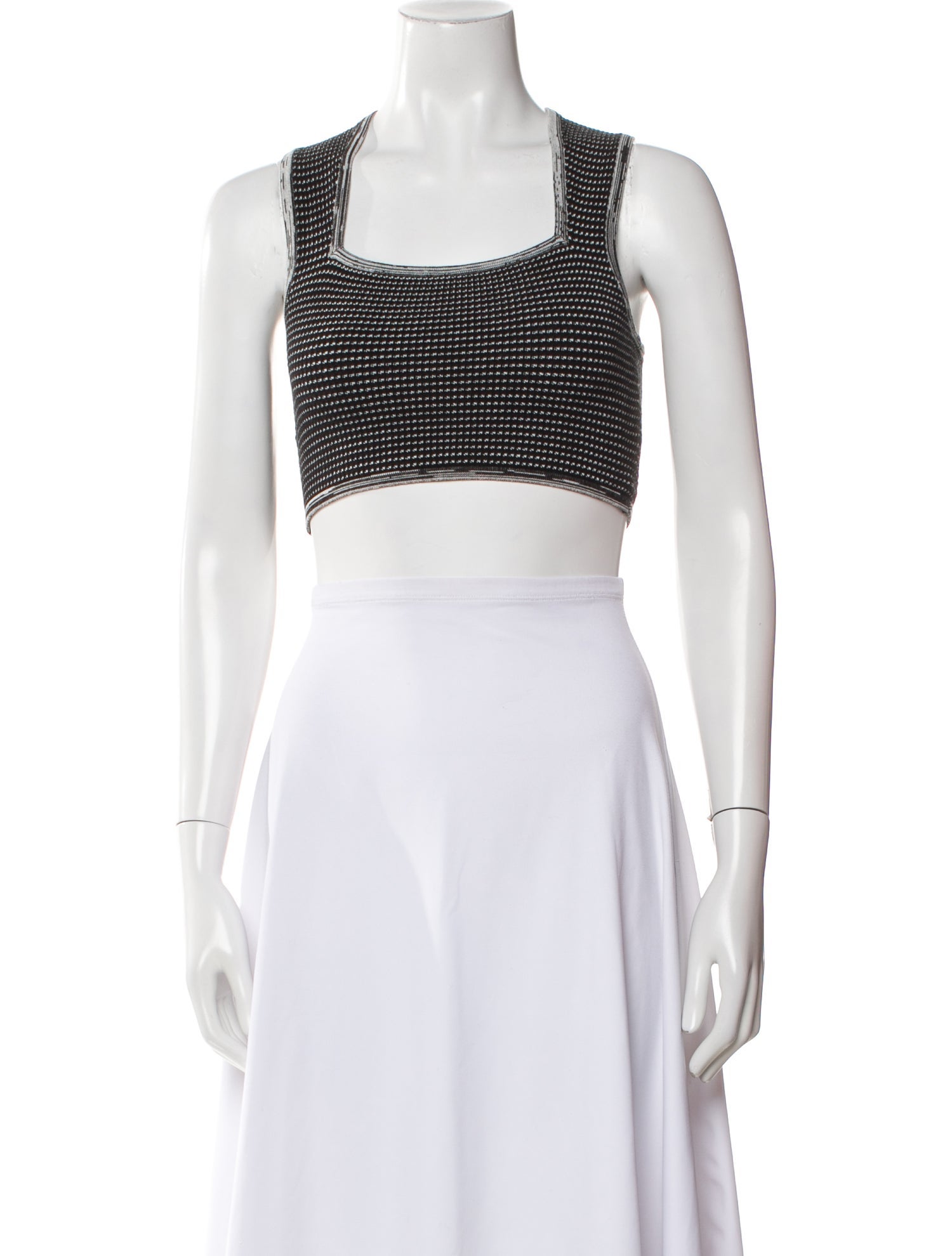 Live The Process Square Neckline Sleeveless Crop Top