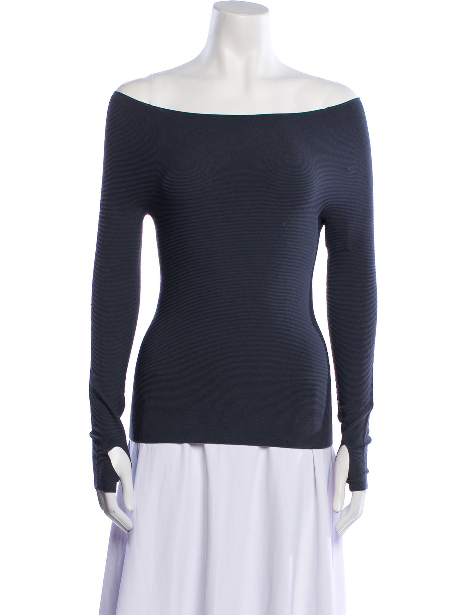 Live The Process Off-The-Shoulder Long Sleeve Top