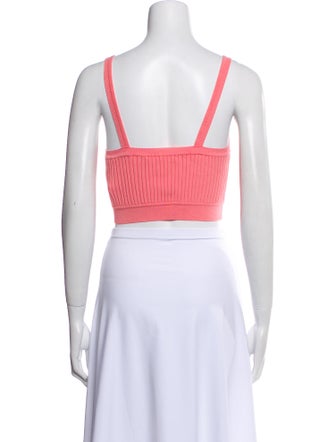 Live The Process Square Neckline Sleeveless Crop Top