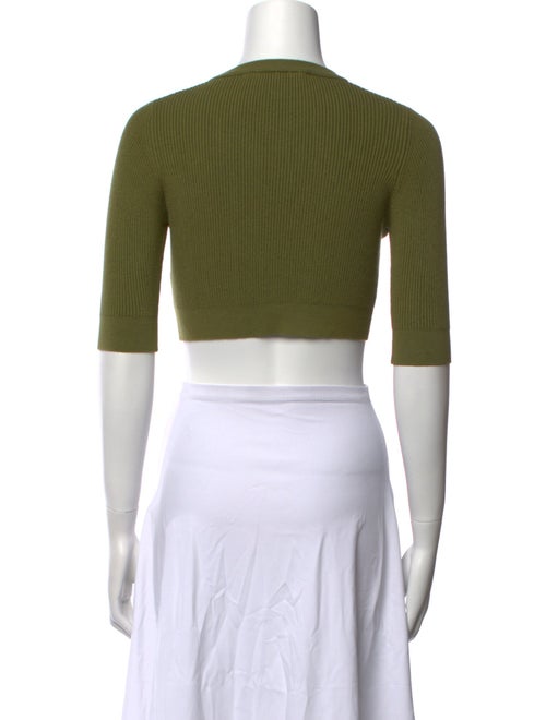 Live The Process Crew Neck Three-Quarter Sleeve Crop Top