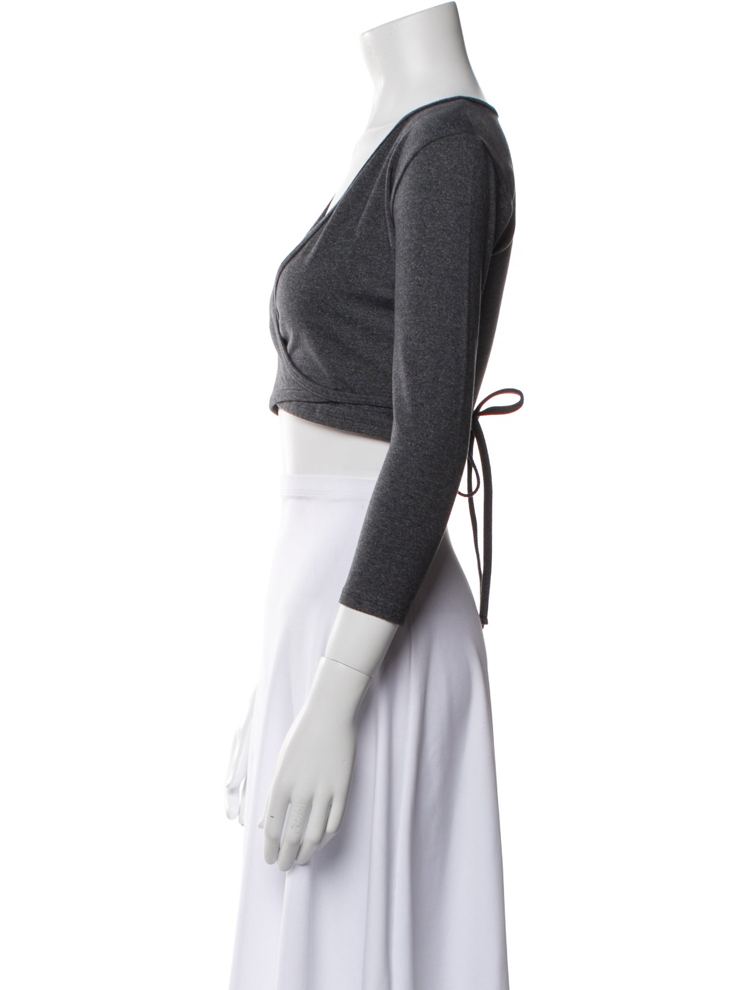 Live The Process Nylon V-Neck Crop Top