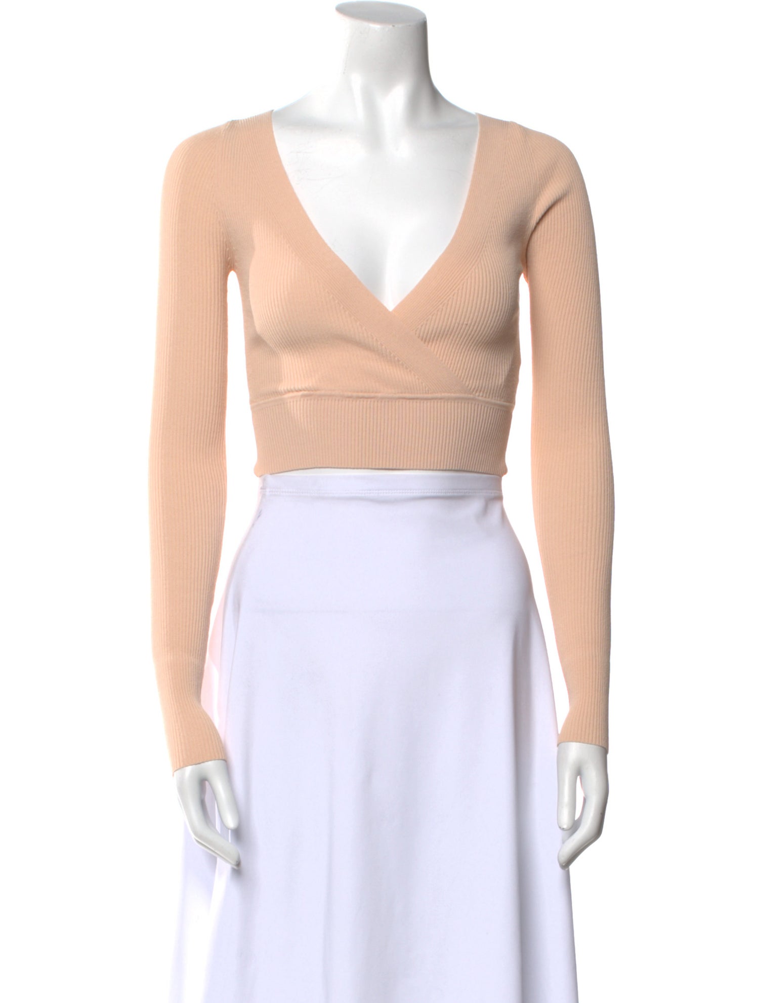 Live The Process V-Neck Long Sleeve Crop Top